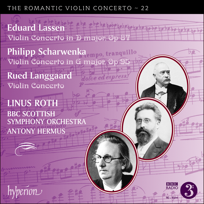 Lassen, Scharwenka (P) & Langgaard: Violin Concertos