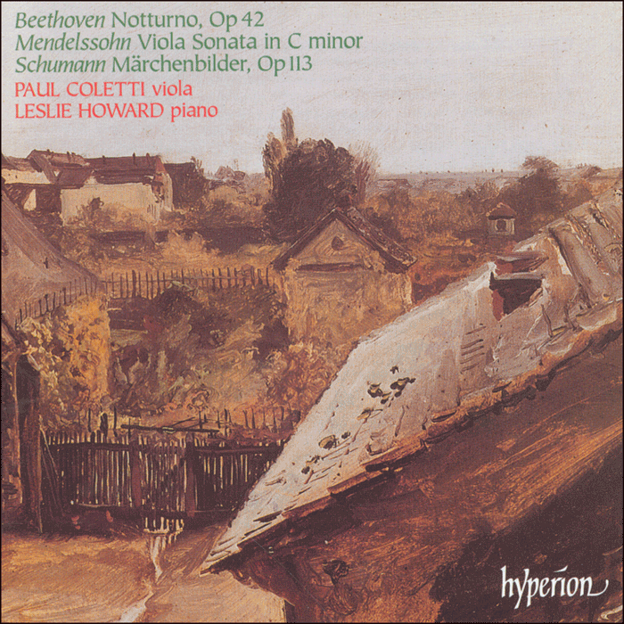 Beethoven, Mendelssohn & Schumann: Music for viola and piano